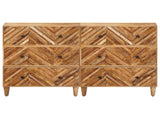 Storage Cabinets 2 pcs Brown 60 x 33.5 x 75 cm Solid Mango Wood 3310175