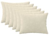 Cushion with Pillow HEERLEN 6 pcs Cream Microfiber Fleece 926615