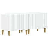 TV Cabinet White Engineered Wood 896675