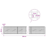 Gabion with 5 mm Wire and 5x10 cm Mesh 800x10x50 cm 3464434