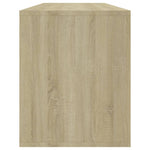 TV Cabinet Sonoma Oak 130x35x50 cm Engineered Wood 809587