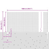 Fence and Post Green 1 x 10 m Steel 3336447