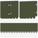 Lawn Edging 20 pcs 103 x 15 cm Steel Olive Green 8008458
