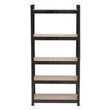 ZNTS Heavy Duty Black Metal Garage Shelving Unit Shed Storage Shelves Boltless Shelf Rack 08700525