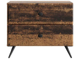Bedside Cabinet with Drawer 2 pcs Old Wood 43 x 34.5 x 47.5 cm 895462