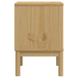 Bedside Cabinet FLORO Wax Brown 45x39x57 cm Solid Wood Pine 374002