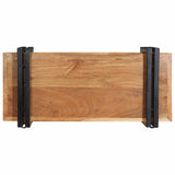 ZNTS Wall Shelf 70x33x35 cm Solid Wood Acacia 4017484