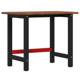 Workbench Dark Brown 100x60x81.5 cm Solid Wood Oak Rectangular 3309659