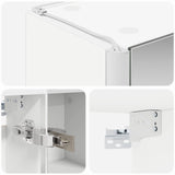 Bathroom Mirror Cabinet White 33 x 11.5 x 50 cm Engineered wood 889215