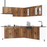 11 Piece Kitchen Cabinet Set "Porto" Old Wood Engineered Wood 3314939