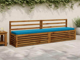 2-Piece Bench Cushions VUGHT 2 pcs 100% Polyester Light Blue 950921