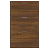 Shoe Cabinet Brown Oak 63x24x103 cm Engineered Wood 342557