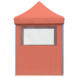 ZNTS Foldable Party Tent Pop-Up with 4 Sidewalls Terracotta 4005005