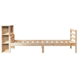 Bookcase Bed without Mattress 100x200 cm Solid Wood Pine 3322219