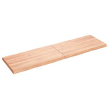 Table Top Light Brown 140x40xcm Treated Solid Wood Live Edge 363962