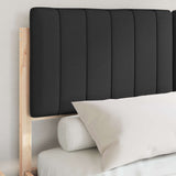 Bed Frame with Upholstered Headboard Black 135 x 190 cm 3398241
