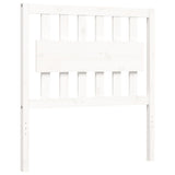 Bed Frame without Mattress White 90x200 cm Solid Wood 3194297