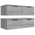 Wall Cabinets 2 pcs Grey Sonoma 68x30x20 cm Engineered Wood 3115898