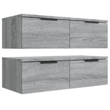 Wall Cabinets 2 pcs Grey Sonoma 68x30x20 cm Engineered Wood 3115898