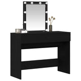 Dressing Table Black Oak 100 x 40 x 130 cm Engineered Wood 868842