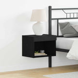 TV Cabinet Set 2 pcs Black Oak Engineered Wood 863103