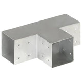 Post Connectors 4 pcs T Shape Galvanised Metal 101x101 mm 145480