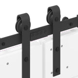 Sliding Door Hardware Kit 427 cm Steel Black 3295776