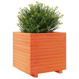 Garden Planter Wax Brown 50x50x49.5 cm Solid Wood Pine 3282516