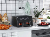 8L Dual Basket Air Fryer, 8-in-1 Air Fryer Oven with Digital Display, Visible, Timer, Preheat for T3398P329930