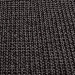 ZNTS Rug Natural Sisal 66x350 cm Black 136321