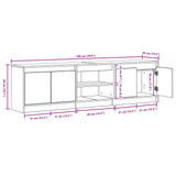 TV Units 2 pcs Brown 180 x 34 x 50 cm Engineered wood 3378504