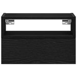 ZNTS Wall-mounted Bedside Cabinets 2 pcs Black 45x26x28.5 cm 858599
