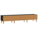 TV Cabinet 147 x 34.5 x 30 cm Black Engineered Wood 895166