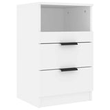 Bedside Cabinet White Engineered Wood 811232