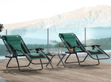 Zero Gravity Lounger Chair Set of 2, Folding Reclining Patio Chair with Padded Seat, Cup Holder, T3398P328473