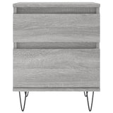 Bedside Cabinets 2 pcs Grey Sonoma 40x35x50 cm Engineered Wood 830681