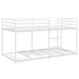 Bunk Bed without Mattress White 75x190 cm Steel 4019881