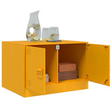 Coffee Table Mustard Yellow 67x50x44 cm Steel 841730