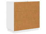 Drawer Cabinet High Gloss White 66 x 34.5 x 87 cm 895299