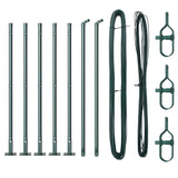 Fence Posts Manual 7 pcs Green 32mm 110 cm Galvanised steel 42004288