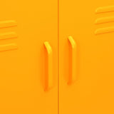 Storage Cabinet Mustard Yellow Steel Medium Storage Cabinet 336137