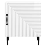 Bedside Cabinet High Gloss White 43 x 34.5 x 50 cm 894803