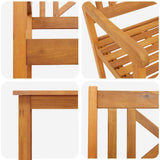 Garden Dining Set 5 pcs Brown Solid Acacia wood 3375657
