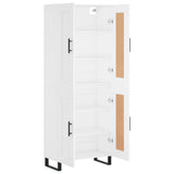 Highboard White 69.5x34x180 cm Engineered Wood 3199705