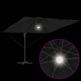Roma Parasol Black 286 x 284 x 270 cm Aluminium and Polyester 42003355