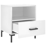 Bedside Cabinets 2 pcs High Gloss White 40x35x47.5 cm Engineered Wood 827441
