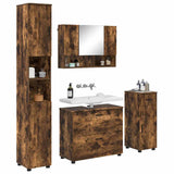 Bathroom Furniture Set 4 pcs Smoked Oak 3393058