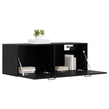 Wall Cabinet Black oak 100 x 36.5 x 35 cm Engineered Wood 8009835