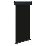 ZNTS Balcony Side Awning 85x250 cm Black 48406