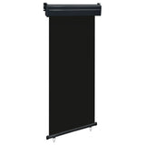 ZNTS Balcony Side Awning 85x250 cm Black 48406